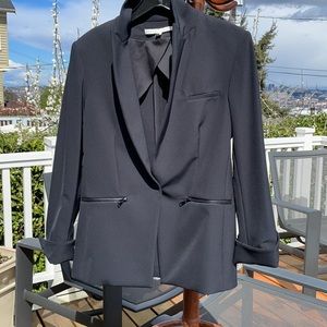 Veronica Beard, 12 Scuba Hoodie dickey Jacket - Black, perfect travel companion